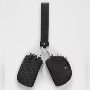 Lululemon Dual Pouch Wristlet Black Velvet